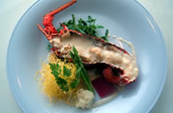 Roasted Spiny Lobster - served with a Thai curry sauce