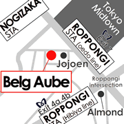 BELG AUBE , Belgian Beer Bar in Roppongi, Tokyo