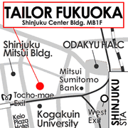 Ginza Tailor Fukuoka, Order-made Suit Company in Shinjuku, Tokyo 